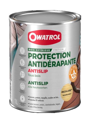 ANTISLIP INCOLORE ПРОТИВОПЛЪЗГАЩО МАСЛО ЗА ПАЛУБИ 1 L - БЕЗЦВЕТНО
