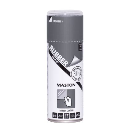 SPRAY RUBBERcomp 400ml Спрей каучуково покритие метално сив