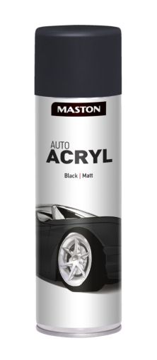 SPRAYPAINT AUTOACRYL 500ml - Спрей боя черен мат