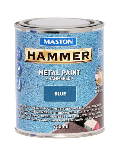 PAINT 3 in1 HAMMER 750ml Боя с Hammer ефект синя