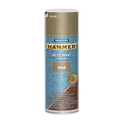 SPRAYPAINT 400ml Спрей боя с Hammer ефект златиста