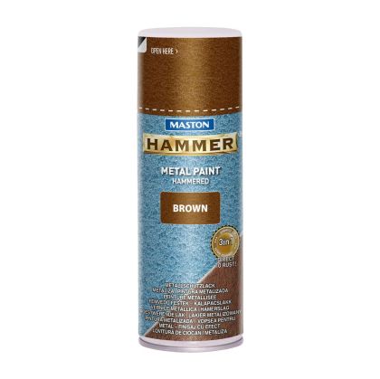 SPRAYPAINT 400ml Спрей боя с Hammer ефект кафява