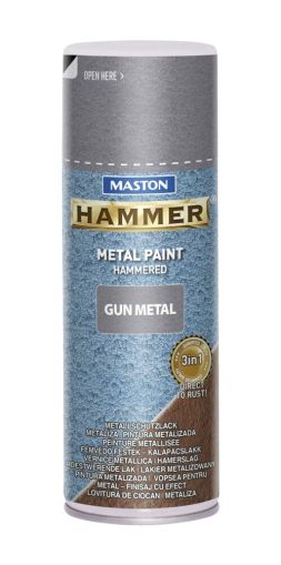 SPRAYPAINT 400ml Спрей боя с Hammer ефект метално сива