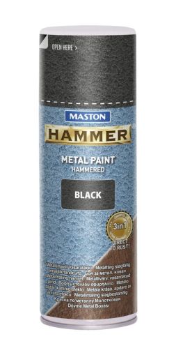 SPRAYPAINT 400ml Спрей боя с Hammer ефект черна
