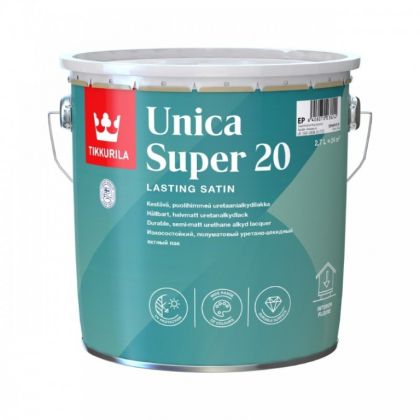 Unica Super 20 Универсален супер лак полумат 2,7L