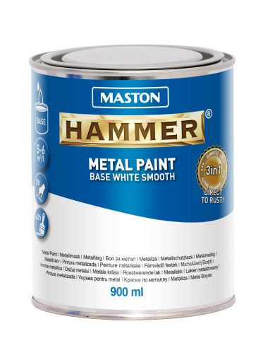 HAMMER  гладка бяла БАЗА 0,9л.