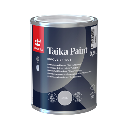 TAIKA HM Перлена плътна боя - сребро 0,9 L