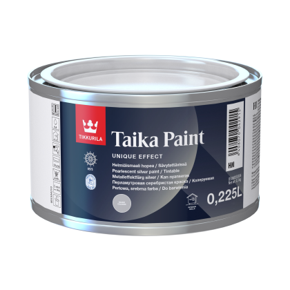 TAIKA HM Перлена плътна боя - сребро 0,225 L