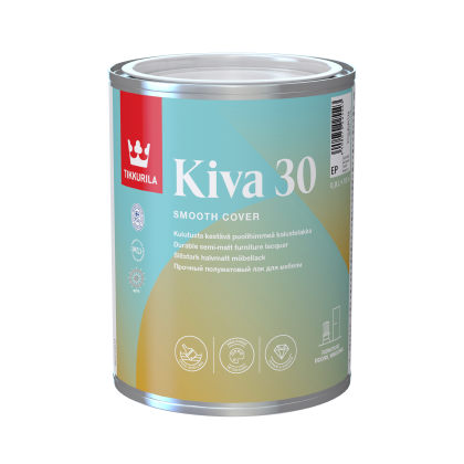 KIVA 30 EP 0.9 L Лак за мебели - Полумат