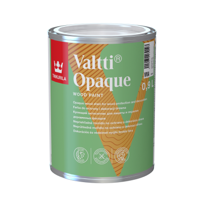 VALTTI OPAQUE VVA 0,9 L Плътна боя за дървена фасада