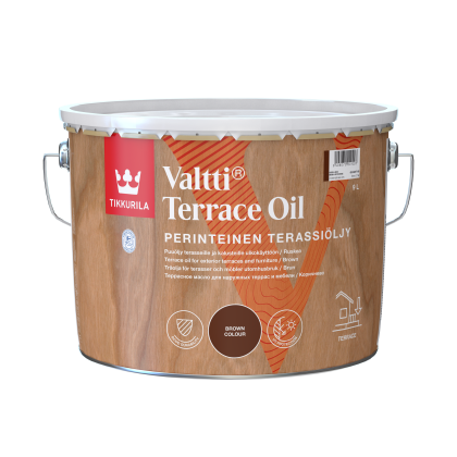 Valtti Terrace Oil Масло за градинска мебел и тераса - кафяв мат 9L
