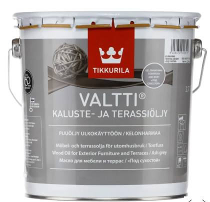 Valtti Terrace Oil Масло за градинска мебел и тераса - пепеливо сиво 2,7L