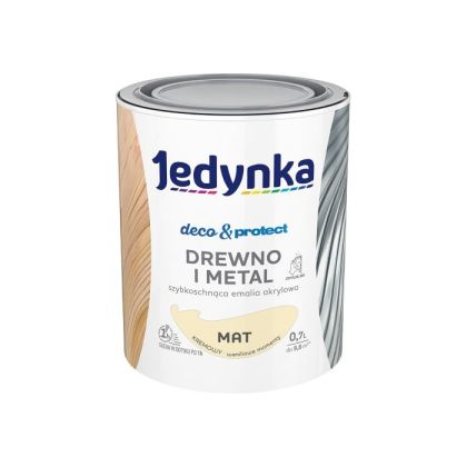 JEDYNKA D and P Бързосъхнещ акрилен емайллак на водна основа Кремав мат 0,7 л.