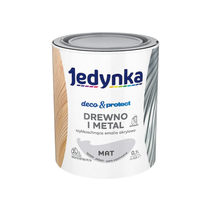 JEDYNKA D and P Бързосъхнещ акрилен емайллак на водна основа Светло сив мат 0,7 л.