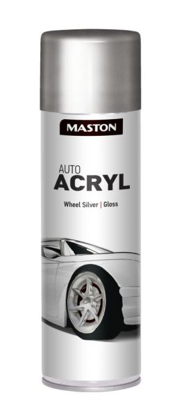 SPRAYPAINT AUTOACRYL 500ml - Спрей боя алуминиево сиво
