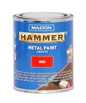 PAINT 3 in1 HAMMER 750ml Боя Hammer червена гладка