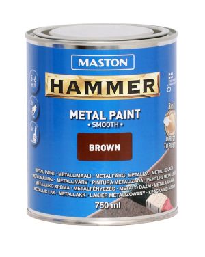 PAINT 3 in1 HAMMER 750ml Боя Hammer кафява гладка