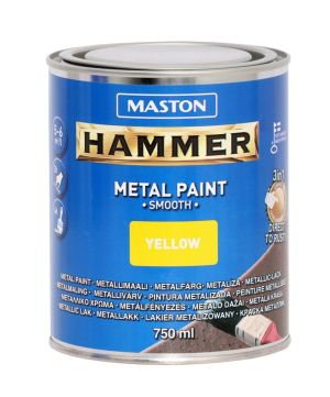 PAINT 3 in1 HAMMER 750ml Боя Hammer жълта гладка