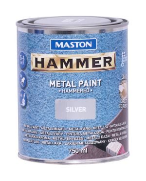 PAINT 3 in1 HAMMER 750ml Боя с Hammer ефект сребриста