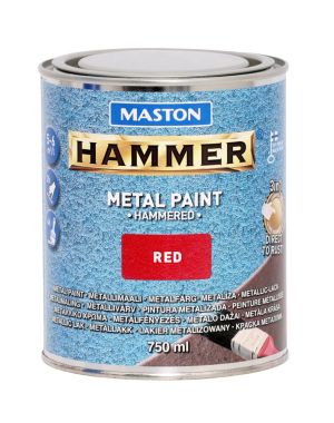 PAINT 3 n1 HAMMER 750ml Боя с Hammer ефект червена