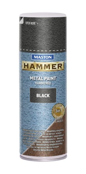 SPRAYPAINT 400ml Спрей боя с Hammer ефект черна