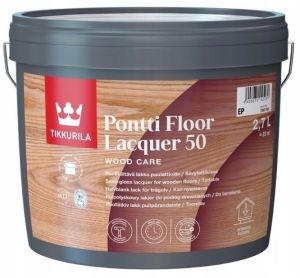 Pontti Floor Lacquer 50EP 2.7L Полиуретанов акрилатен лак на ВО