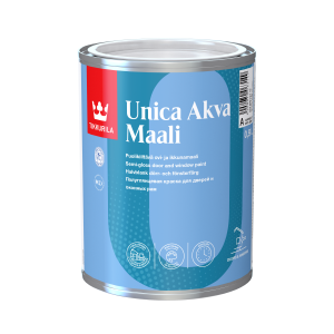 UNICA Akva  А база  Акрилатна боя за врати, прозорци и мебели, полугланц  0,9 л