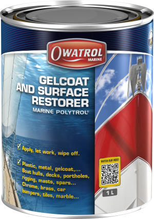 MARINE POLYTROL - ПРЕПАРАТ ЗА ПРЕМАХВАНЕ НА РЪЖДА ВЪРХУ НЕРЪЖДАЕМА СТОМАНА И ВЪЗСТАНОВЯВАНЕ ЦВЕТА НА СТЪКЛОПЛАСТИТЕ 0.5 L