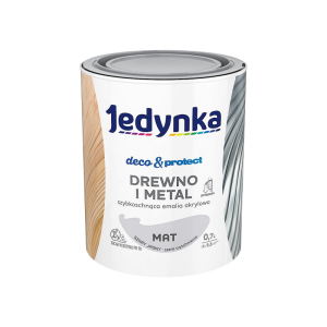 JEDYNKA D and P Бързосъхнещ акрилен емайллак на водна основа Светло сив мат 0,7 л.